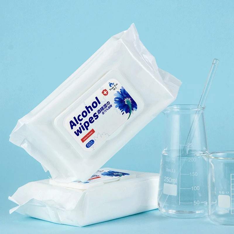 200Pcs Disposable спиртовые салфетки Портативный для очистки Уход за кожей