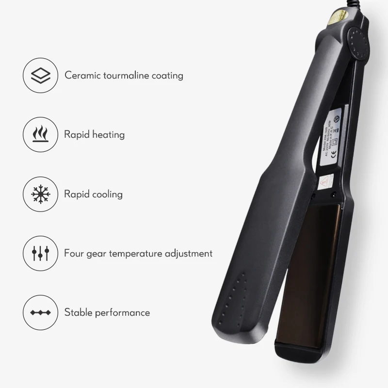 Утюжок для выпрямления волос с турмалиновым керамическим покрытием 41D|Утюжки