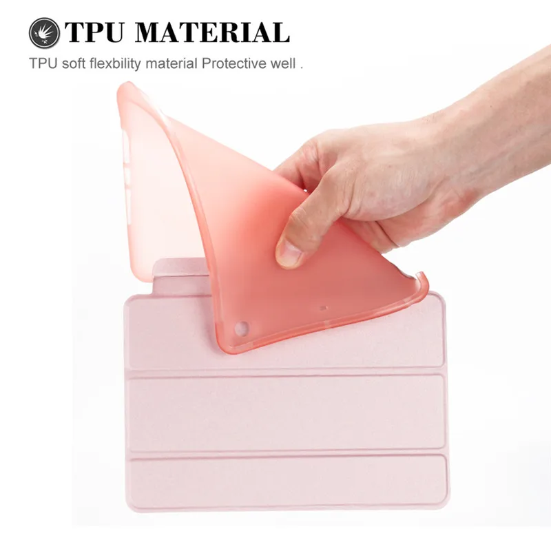 Ультратонкий умный чехол из искусственной кожи для нового iPad 9 7 2018 6 го поколения