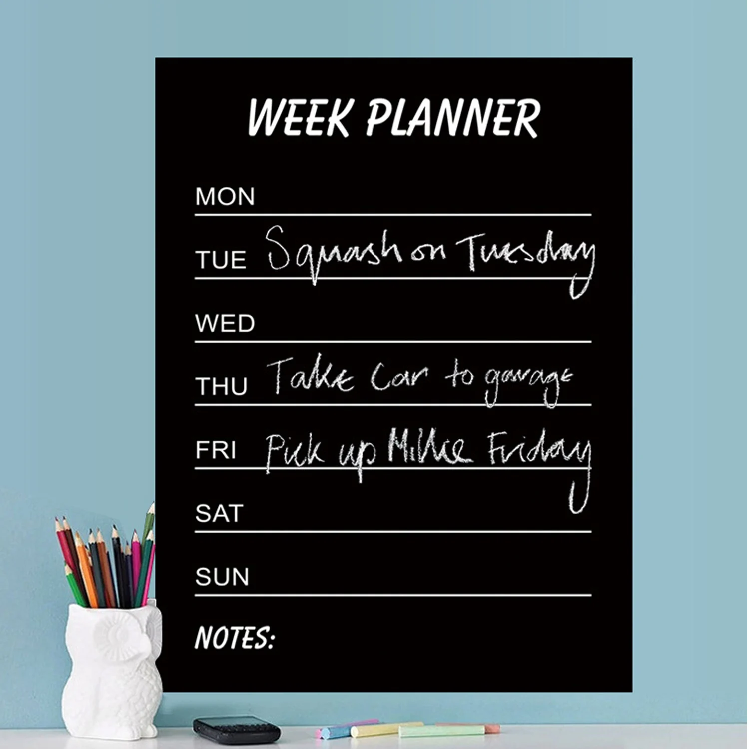 Многоразовые недели месяц ежедневник доска самоклеющиеся наклейки на стены для