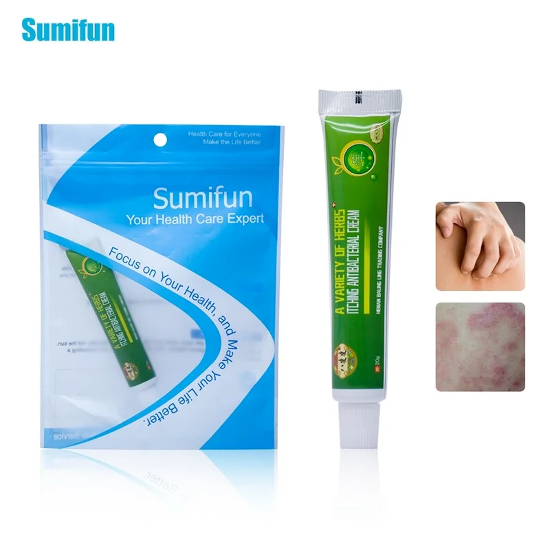 

Sumifun Dermatitis Eczematoid Anti-itch Ointment Antibacterial Cream Psoriasis Herb Pain Relief Medical