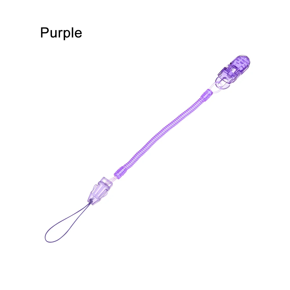 1-purple Пустышка для младенцев и малышей, Весенняя Соска-пустышка, зажим для соски, держатель на цепочке, Детская жевательная игрушка - Цвет: 1-purple