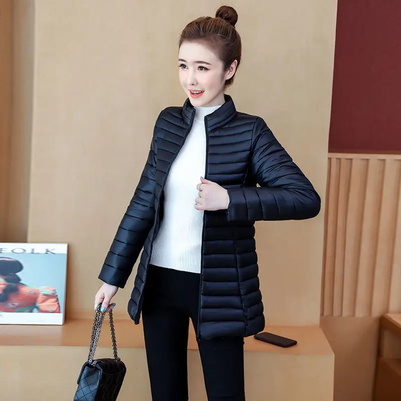 

Popular cotton padded clothes women's middle and long slim large down cotton padded clothes autumn and winter 2020 middle aged