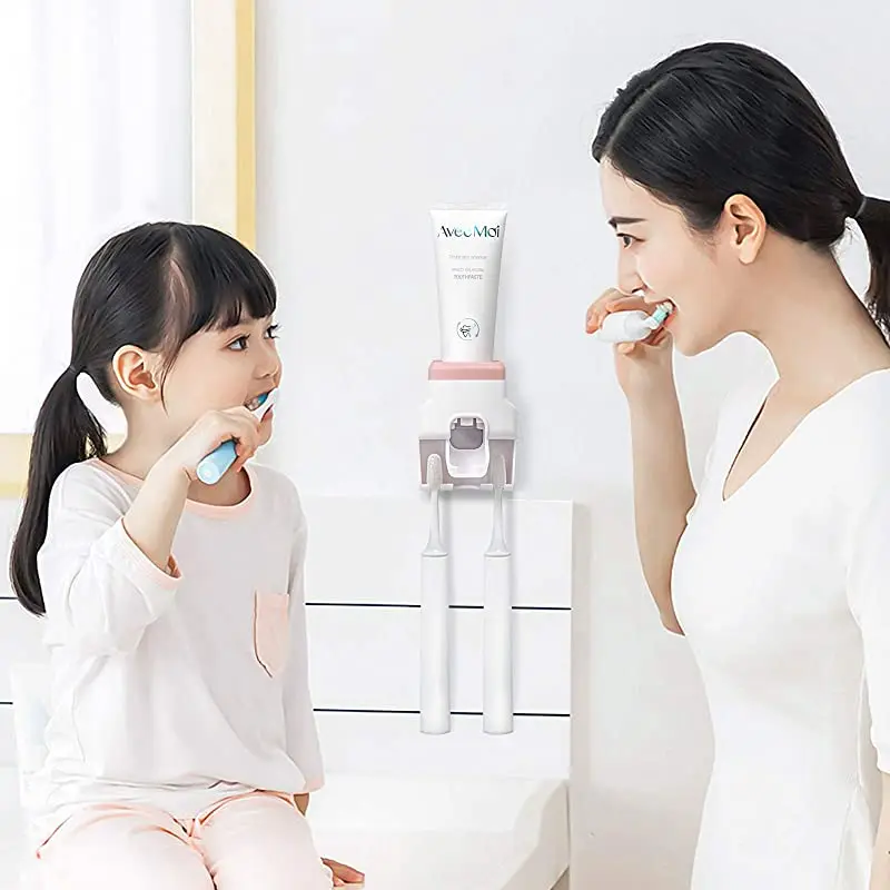 Диспенсер для зубной пасты автоматический настенный держатель аксессуары