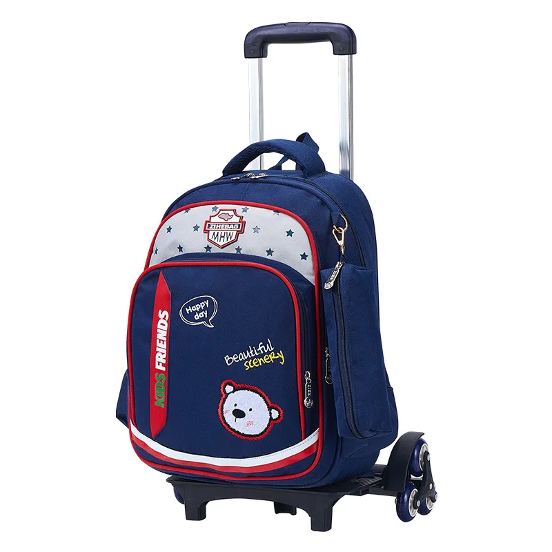 3 шт./компл. Детская сумка для багажа на колесиках школьная школьников