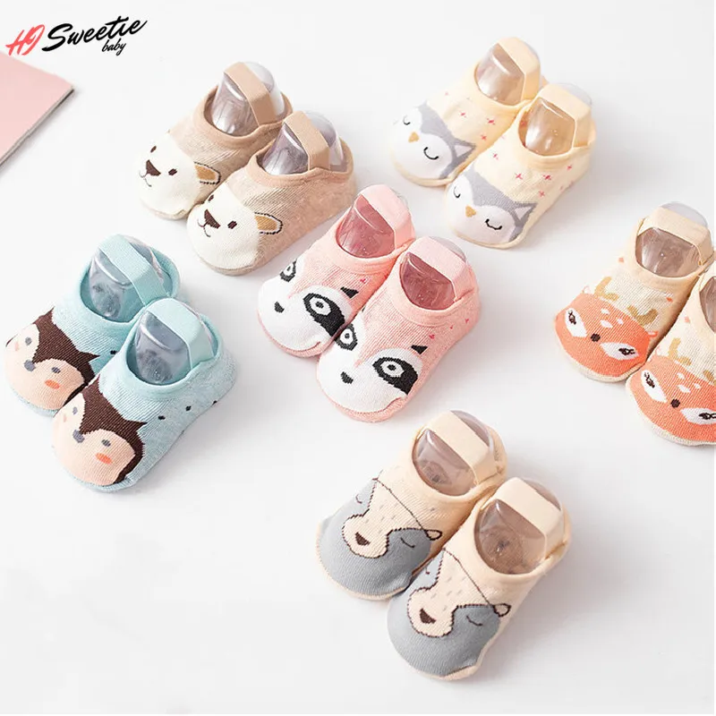 3 pares/lote calcetines de animales para beb&eacute; dise&ntilde;o 0-5 a&ntilde;os de edad los ni&ntilde;os calcetines reci&eacute;n nacido beb&eacute; ni&ntilde;o ni&ntilde;os de algod&oacute;n puro calcetines para ni&ntilde;as-0