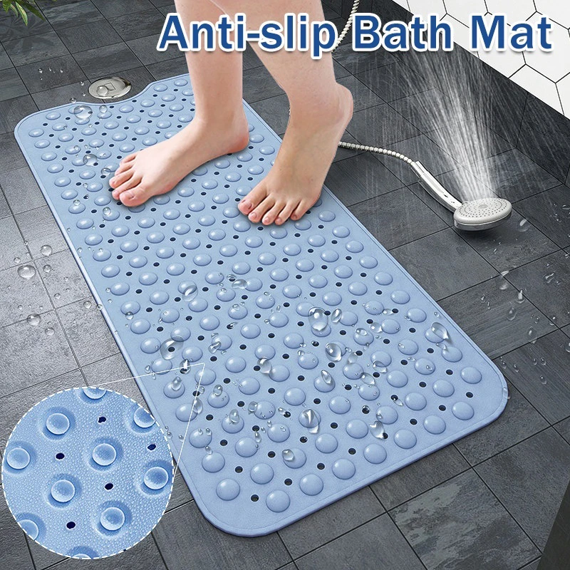 

1Pc 100cm*40cm Creative Anti-slip PVC Bath Mat Bathroom Carpet Waterproof Bathtub Shower Pad