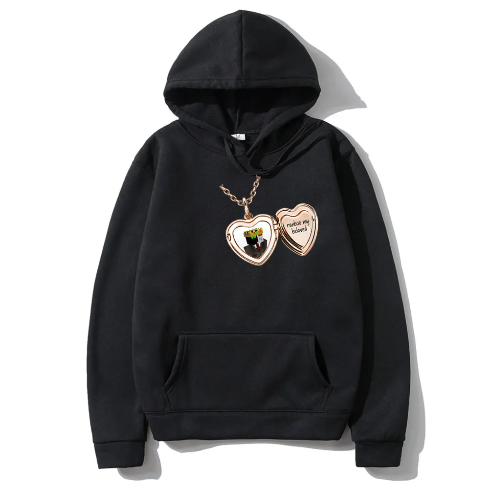 

Ranboo My Beloved Merch Hoodie Funny Love Graphic Print Harajuku Hoodies Men Women Casual Sweatshirt Mens Fashion New Streetwear