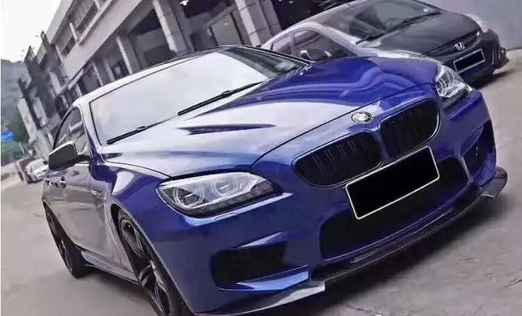 F06 углеродного волокна автомобиль передний диффузор губа на задний бампер крышка