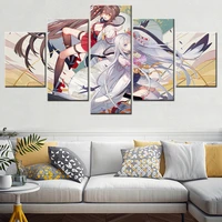 hd prints canvas 5 pieces posters sailor moon girls paintings for living room wall modern bedroom decoration home pictures