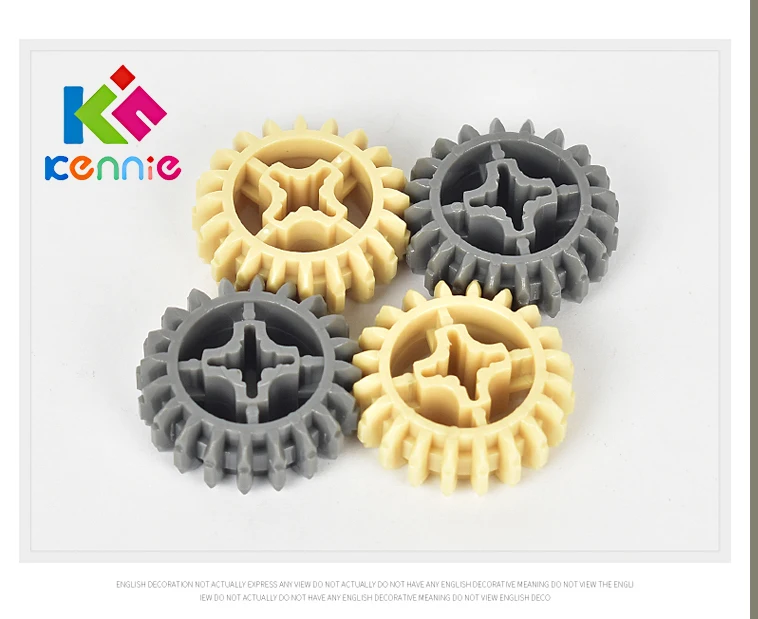 

100pcs/lot Kennie Building Blocks Bulk moc Parts moc 20-tooth wheel moc Connector Compatible With Accessory NO.32269