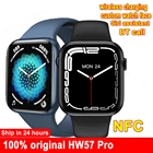 Смарт-часы HW57 Pro для мужчин и женщин, спортивные Смарт-часы с функцией беспроводной зарядки, NFC, W37pro D7 + W46