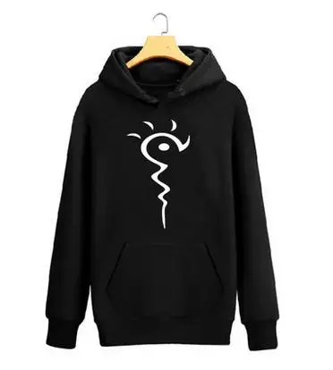 Толстовка с капюшоном из хлопка флисовой подкладкой | Мужская одежда