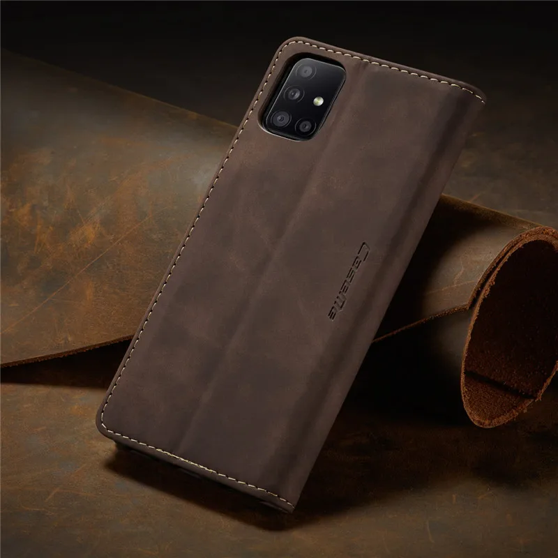 Vintage Leather Flip Case For Samsung Galaxy A31 A41 A30 A30S A40 A21S A52 A42 5G Luxury Book Cover Protective Shell Fundas | Мобильные