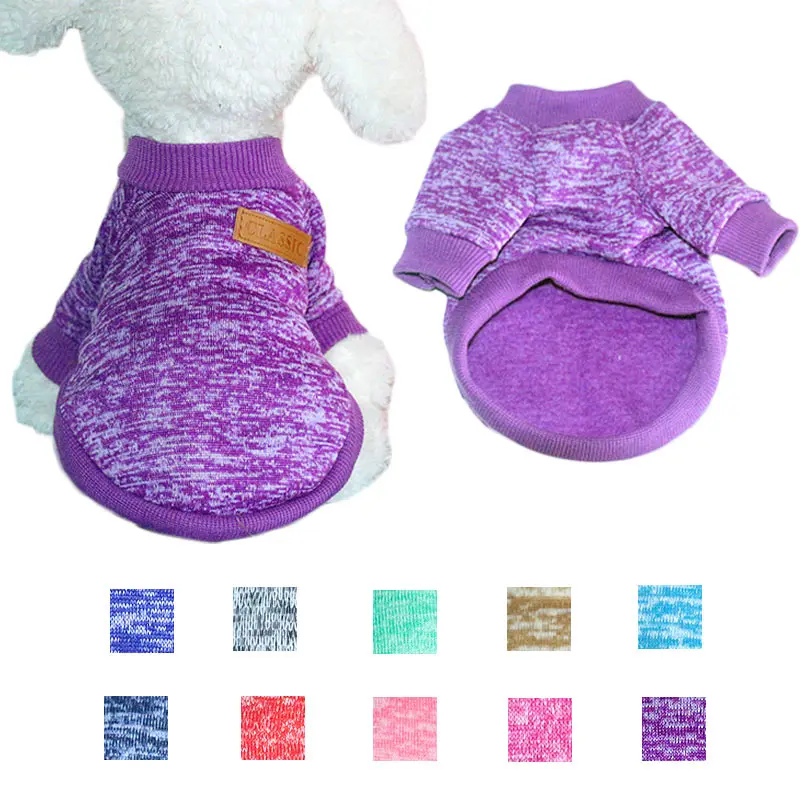 

Warm Pet Small Dog Clothes Sweater Hoodie Clothing for Cats Medium Large Dogs Chihuahua Winter Autumn Knitted Fashion XS-2XL