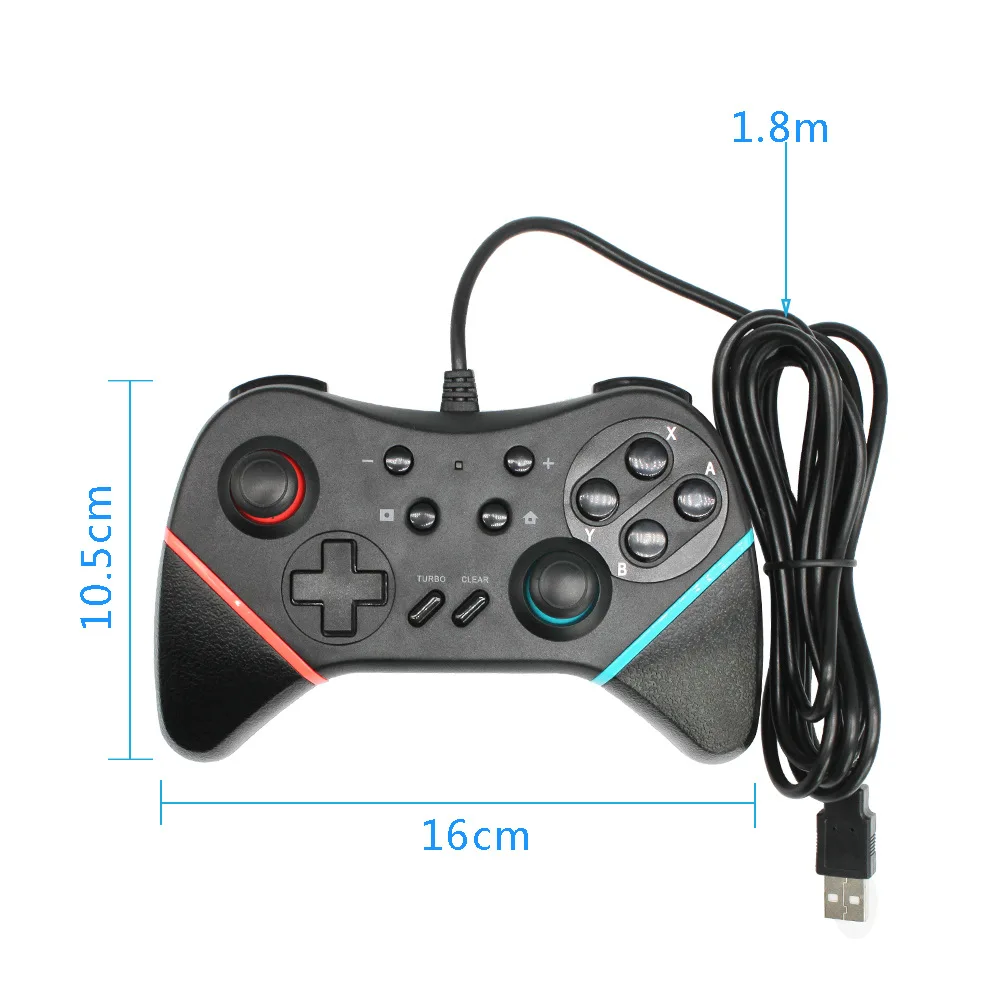 Проводной переключатель контроллера геймпада 2 M USB для Nintendo Switch джойстика |