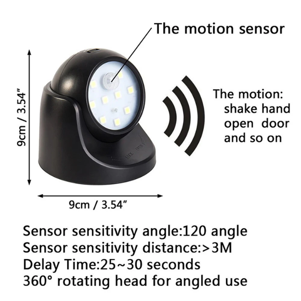 

Ночной светильник, энергосберегающий светодиодный светильник, датчик, беспроводной индукционный светильник, Креативный светодиодный свет...