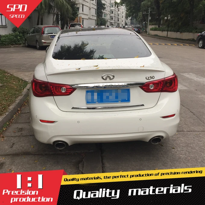 Спойлер для Infiniti Q50 высококачественный АБС-пластик праймер на заднее крыло