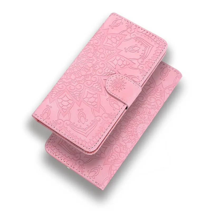 Pink Datura PU кожаный чехол для Xiaomi mi 8 Lite классические чехлы для телефонов Xiaomi mi 9 Красный mi 4X Note 5 Pro Note 4 Чехол Fundas A2 Lite - Цвет: Pink
