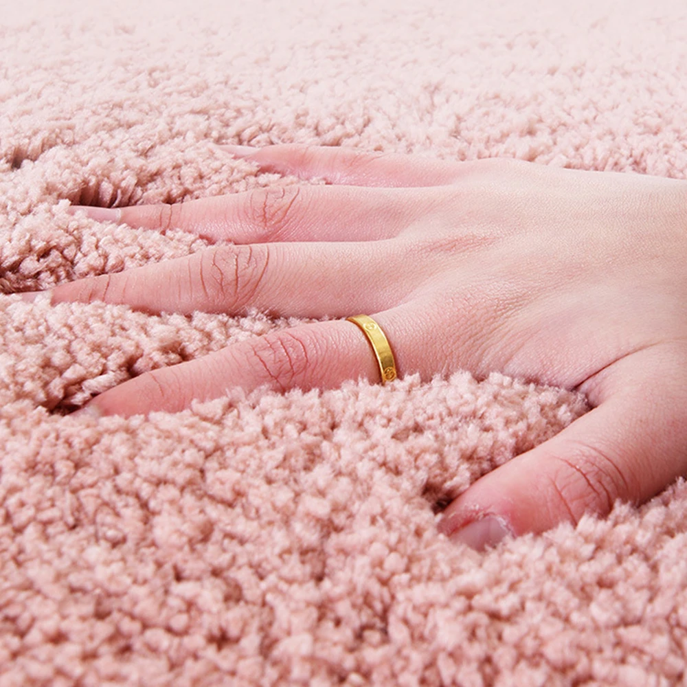 Водопоглощающий Мягкий плюшевый ковер напольный для ванной и спальни коврик