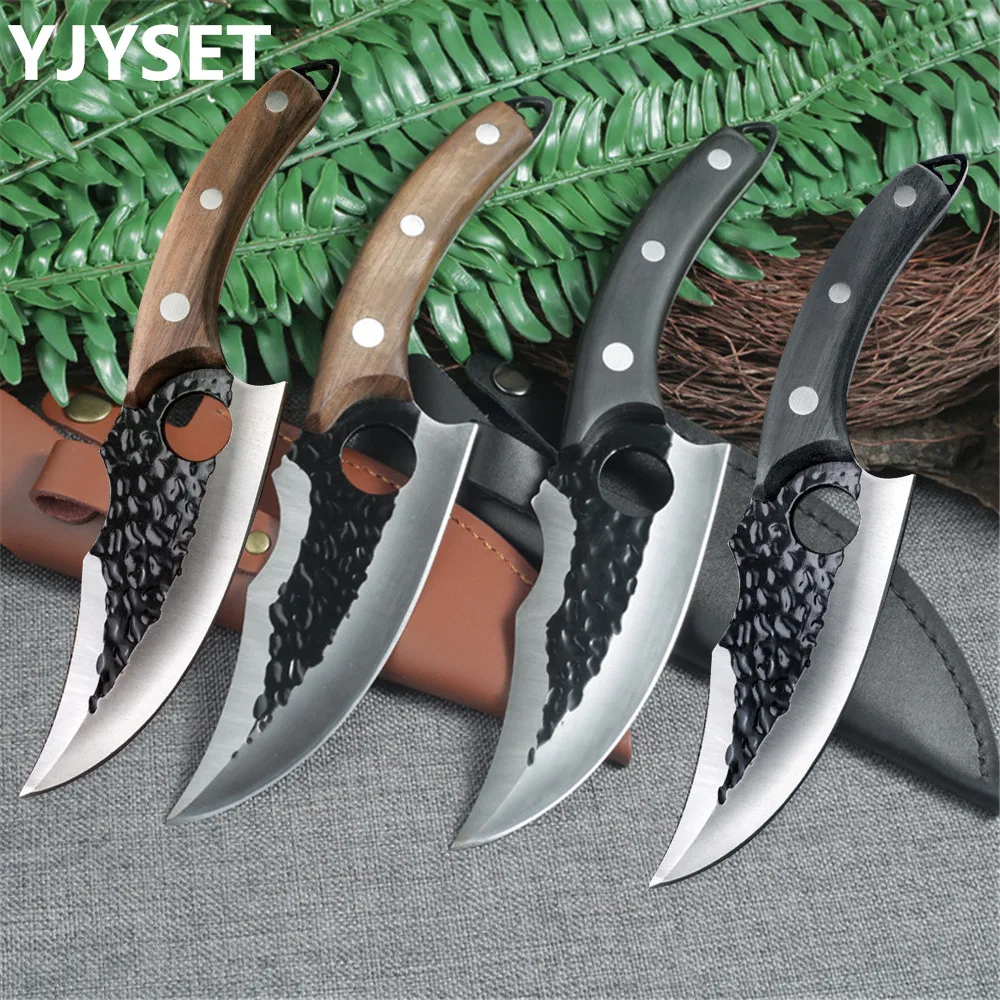 

Boning Knife Forged Stainless Steel Kitchen Knives Meat Bone Fish Vegetables Outdoor Camping Slicing Cleaver Butcher Knife Cover
