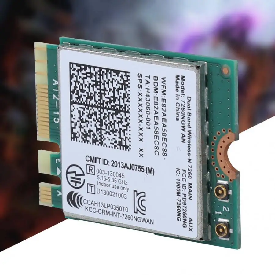 Wifi карта для Intel 7260NGW беспроводная wifi 2 4G/5G Bluetooth 4 0 сетевая порта|Сетевые карты| |
