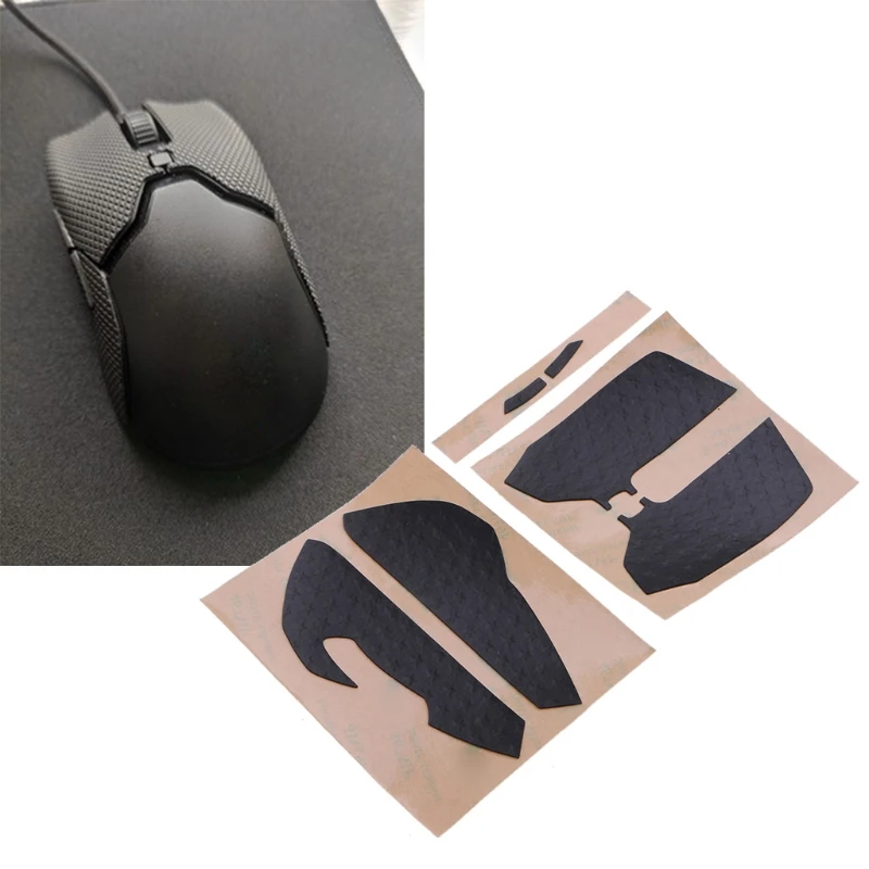 

5.12x3.94in Mouse Skin Anti-slip Tape Mouse Skates Side Stickers for razer Viper Mini Mouse Moisture Wicking Pre Cut