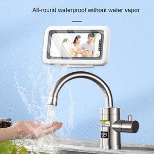 wall phone holder 360 free rotation kitchen bathroom anti fog mobile phone bracket all round bracket free global shipping