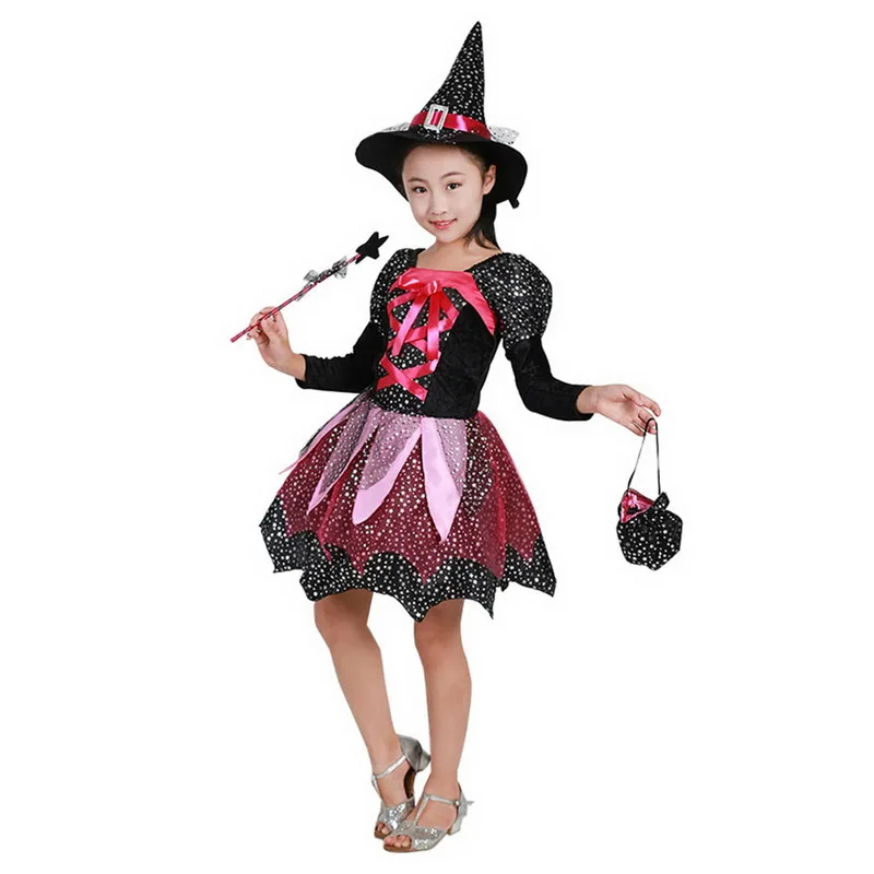 2019 цвет 90 150 детское платье с накидкой на Хэллоуин костюм колдуна|Женские платья| |