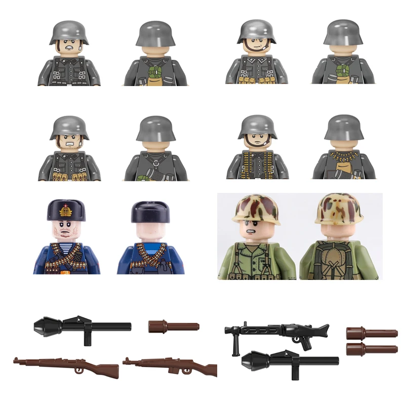 

COLOQY Blocks Soldier Building Blocks Mini Action Figures Bricks History Educational Toys For Children Christmas Gifts