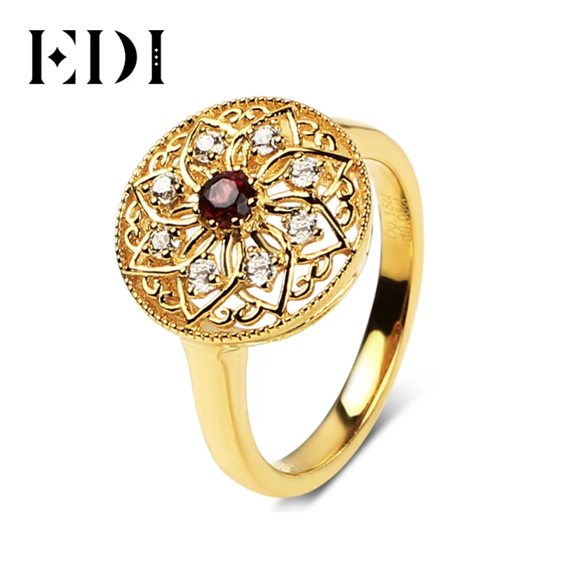 Женское кольцо из серебра 925 пробы с гранатом и гранатом|ring for|rings for womenring garnet |