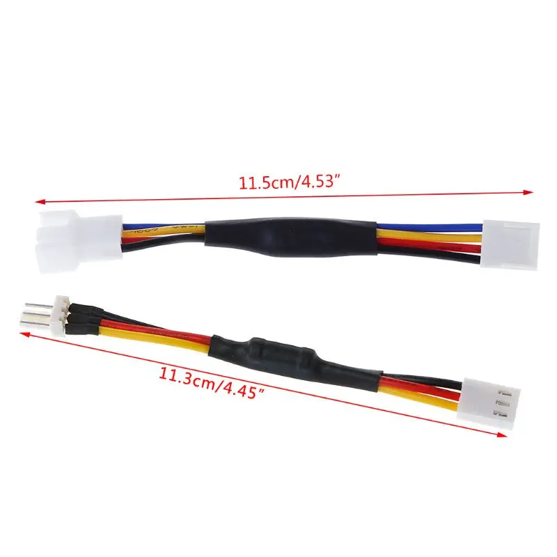 PC Case Fan RPM 3/4 Pin Speed Reduction Silent Connector Resistor Cable Quiet Mode Drop Ship | Обустройство дома