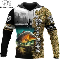 carp fishing camo 3d all over printed mens autumn hoodie sweatshirt unisex streetwear casual zip jacket pullover kj577