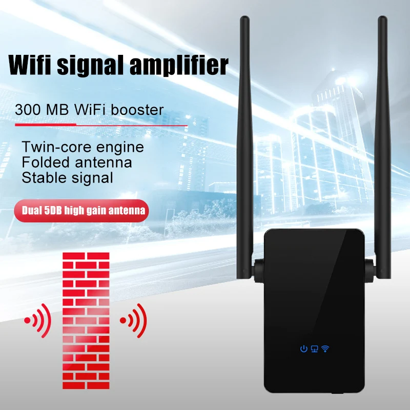 

300Mbps WiFi Signal Range Booster Wireless Networks Amplifier Extender Internet Repeater New Arrival