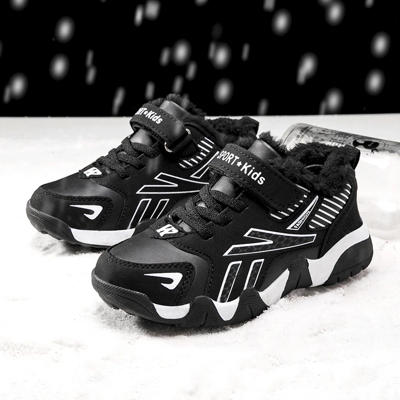 

Plush Children Sneakers Boys Casual Shoes Kids Sneakers Girls Shoes Boys Sneakers Winter Warm Fashion Outdoor School Student