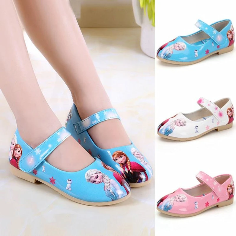 Детские Туфельки Эльзы для девочек повседневная детская обувь подарок на день