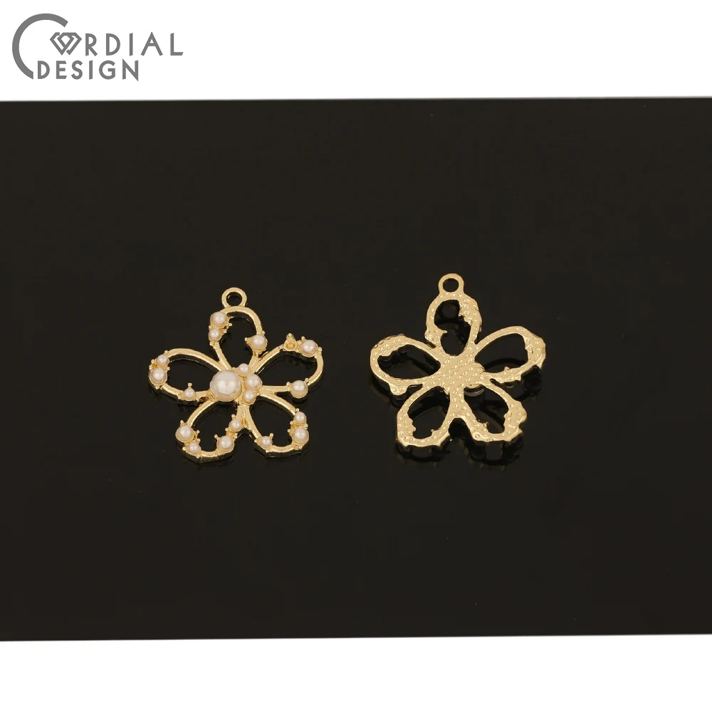 

Cordial Design 50Pcs 23*24MM DIY Accessories/Charms/Imitation Pearl/Earring Findings/Hand Made/Jewelry Findings & Components