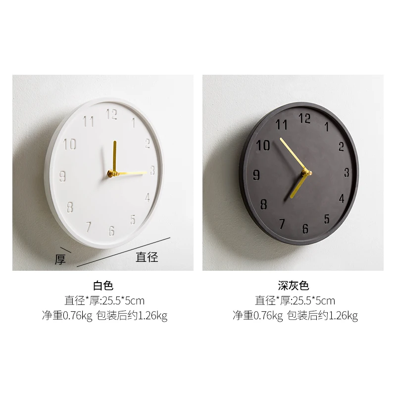 Минималистичные настенные часы в скандинавском стиле креативные большие для