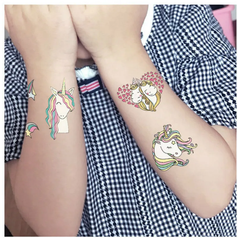 5pcs Lovely Kawaii Tattoo Sticker Party Favors Birthday Supplies Gift Kid for Guest Christmas Halloween | Дом и сад