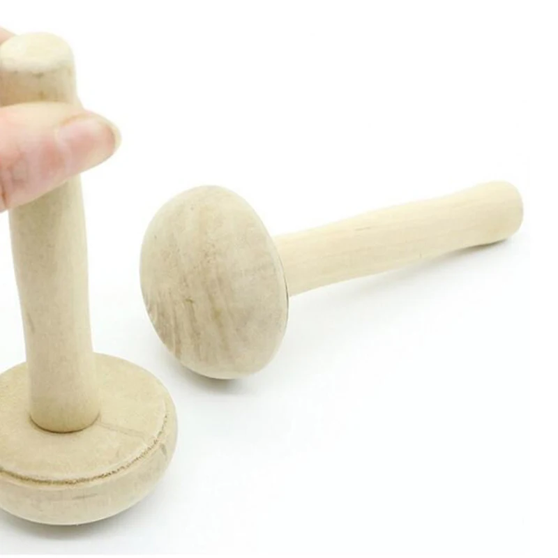 1 шт. деревянный грибок ролик бумага печать чернил трение искусство ремесло