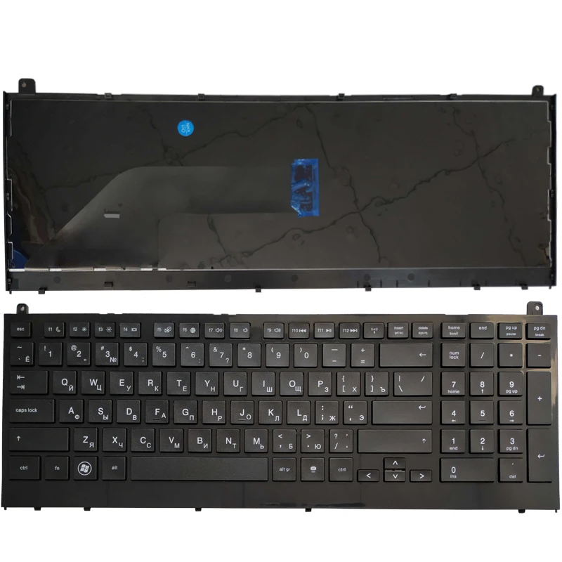 

New Russian Ru Laptop Keyboard For HP Probook 4520 4520S 4525S 4525 Black with Frame
