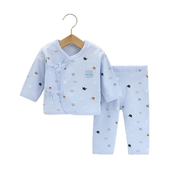 Cartoon print Newborn baby Clothes set soft cotton Baby underwear boy Set 0-3Months Autumn Unisex girls clothes | Детская одежда и