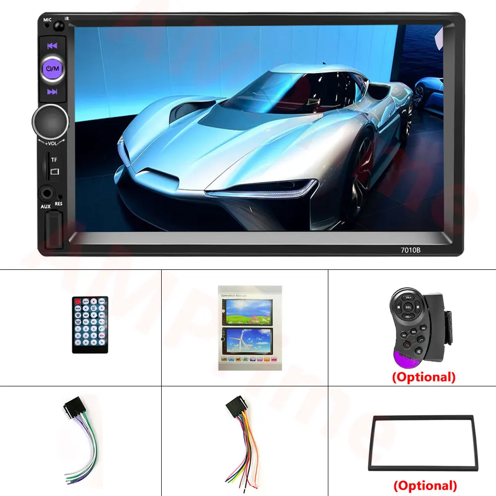 AMPrime 2 din автомобильное радио 7 &quotАвторадио мультимедийный плеер MP5 цифровой