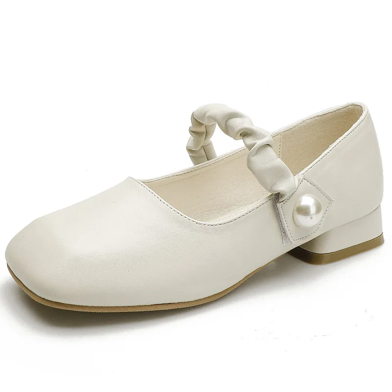 

Mary Janes Square Toe Women Pumps High Quality Fashion Soft Comfortable Heels Female Wedding Party Dress Shoes