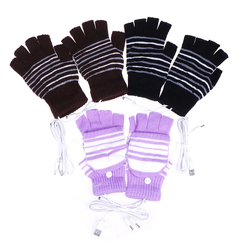 Перчатки с электроподогревом перчатки USB подогревом зимние теплые для рук