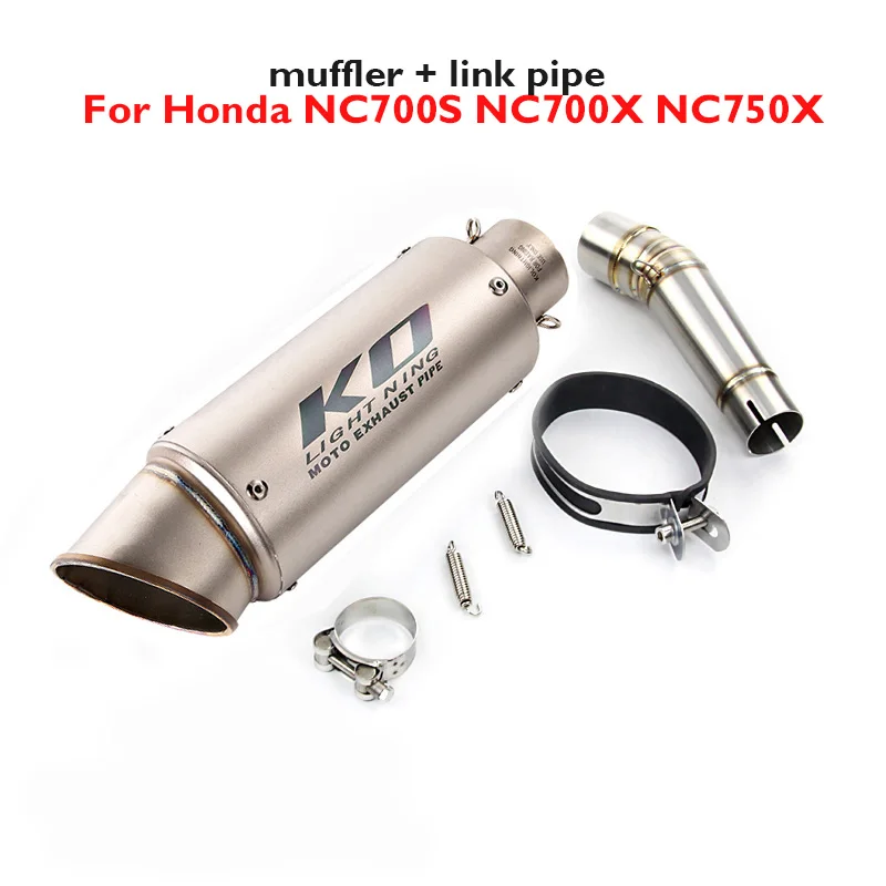 

Наконечник Выхлопной Трубы для мотоцикла, система выхлопной трубы, Модифицированная секция соединительной трубы для Honda NC700 NC700X NC700S NC750X