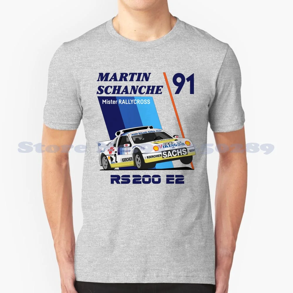 1991 Модные Винтажные футболки Martin Schanche ралли крест Wrx Мартин Ford Rs200 Rs 200 групповая