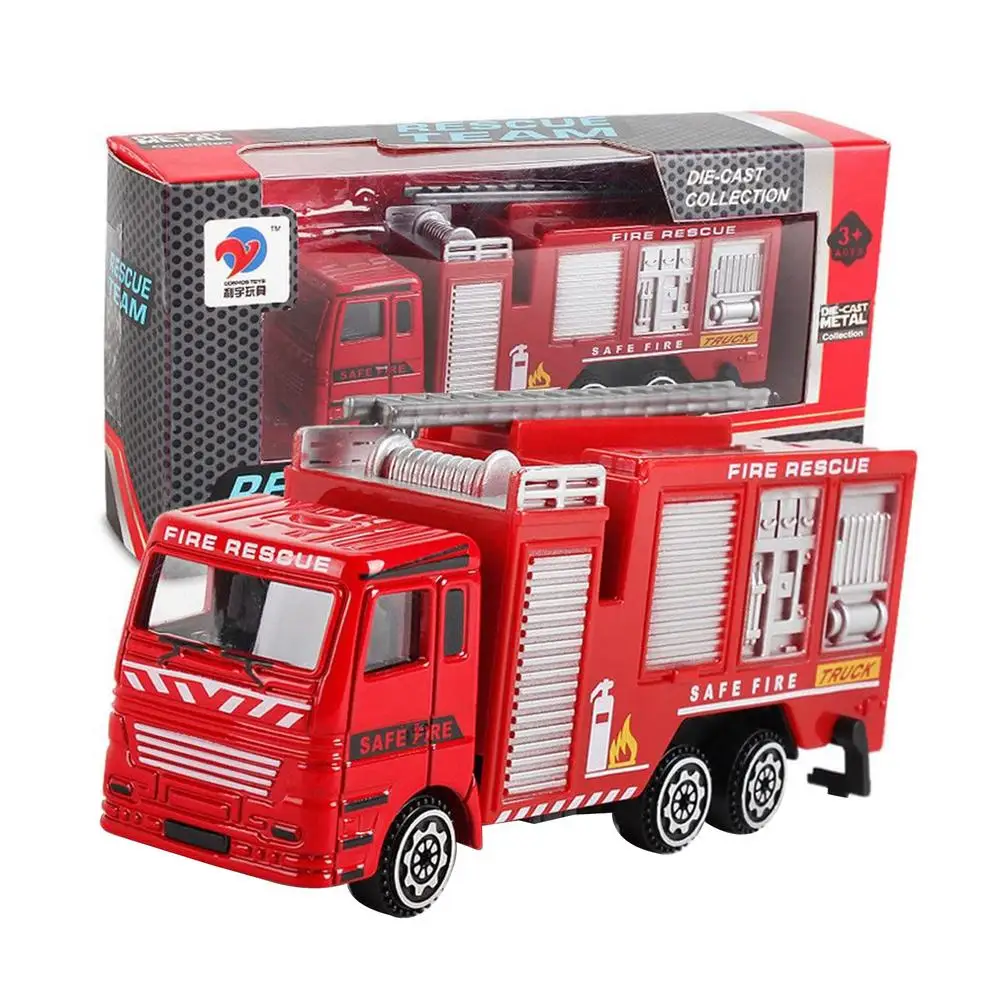 

Realistic Fire Engine Toys Fire Truck Vehicle Toy Set Emergency Fire Rescue Truck Ladder Truck Fireman Role Playing Toys Ed