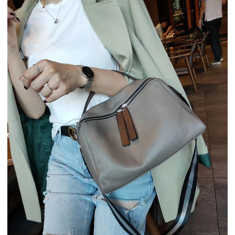 Сумки через плечо из натуральной кожи Женская винтажная Подушка женская сумка