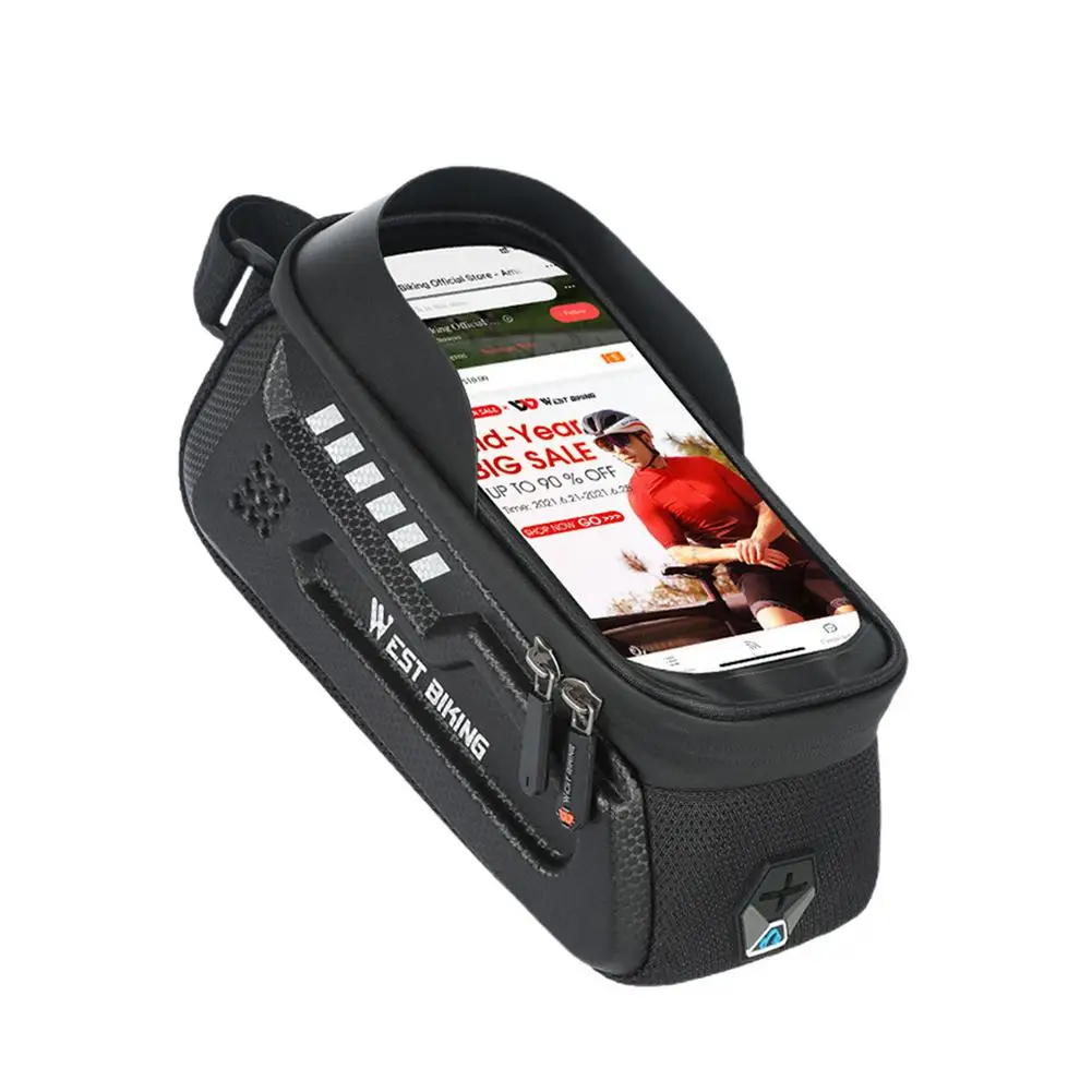 

7-дюймовые водонепроницаемые сумки для сенсорных экранов, женская сумка для велосипеда, жесткая оболочка для горного и дорожного велосипед...
